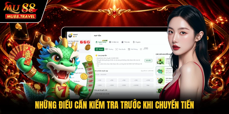 Những điều cần kiểm tra trước khi chuyển tiền