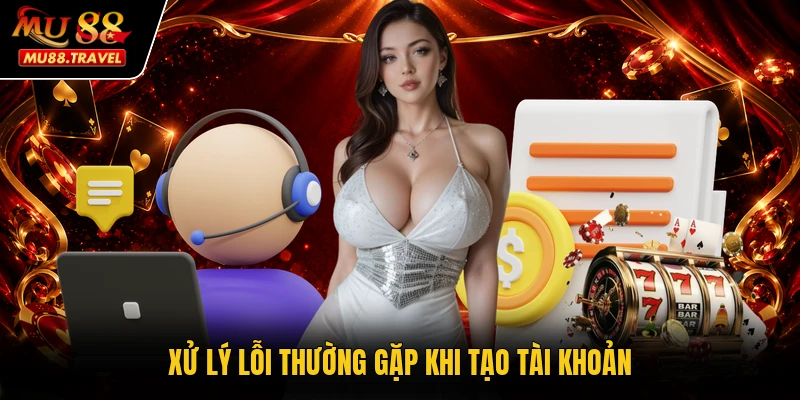 Xử lý lỗi thường gặp khi tạo tài khoản